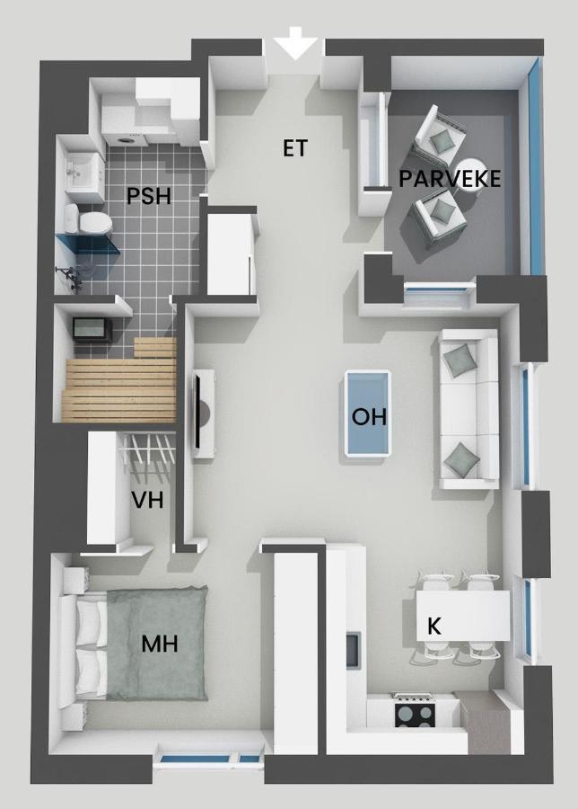 2Ndhomes Tampere "Kanava" Apartment - 1Br Apt With Sauna & Balcony エクステリア 写真